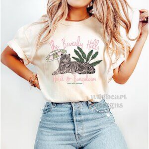 Beverly Hills Hotel & Bungalow Shirt, California Shirt, Summer Shirt - Dust